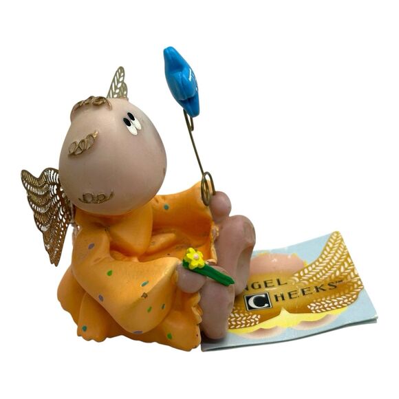 Russ Berrie Angel Cheeks Figurine Thank you 2001  Kirk Kritters Cherub - Picture 2 of 9